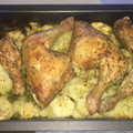 El cooksnap de Mariavi cuando hizo Pollo al horno con patatas.