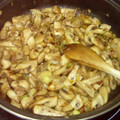 El cooksnap de MaryGlory cuando hizo Champiñones al Vodka.