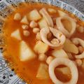 El cooksnap de Itziar cuando hizo Guiso de garbanzos con sepia.