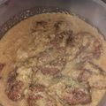 El cooksnap de Sara M E cuando hizo Albóndigas vegetarianas de berenjena con salsa de champiñones.