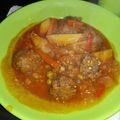 El cooksnap de Lolyferchu Vargas cuando hizo Albóndigas con papas a la criolla.