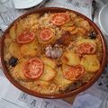 El cooksnap de karyynna cuando hizo Arroz al horno con magro, morcilla de cebolla y chorizo.