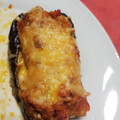 El cooksnap de Ana Torres cuando hizo Berenjena rellena de bonito.