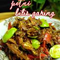 Cooksnap 0h Hana !! semasa beliau membuat Sambal tempoyak bilis petai garing.