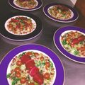 El cooksnap de Leonor Montenegro cuando hizo Ensalada de quinoa y rosas.