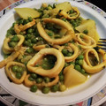 El cooksnap de aromadulce cuando hizo Guiso de calamares con guisantes.