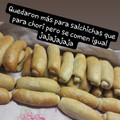 El cooksnap de Gabi Pattavina cuando hizo Pan para choripán.