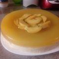 El cooksnap de Angelica Guadalupe Roman Lopez cuando hizo Gelatina de durazno con tres leches.