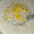 Cooksnap Siti Zulfatul Auni semasa beliau membuat Bubur Jagung Manis🥣.