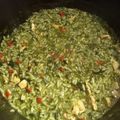El cooksnap de Vanesa Alvarez cuando hizo Risotto de espinaca.
