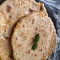 Jyoti Adwani's cooksnap of when they made આલુ ફૂદીના પરોઠા.