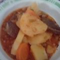 El cooksnap de Gabriel Gomez cuando hizo Estofado de lengua con arroz.