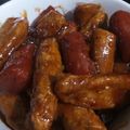 Cooksnap dari Ummu Khal Kitchen untuk resep Sosis+Otak-Otak Saos Barberque