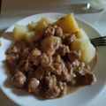 El cooksnap de María cuando hizo Carne con salsa de soja.