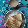 Trisha Jain का कुकस्नैप जब उन्होंने सैंडविच (sandwich recipe in Hindi) बनाया था।