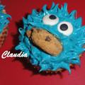 El cooksnap de Chachi-Tarta cuando hizo Cupcakes decoradas con el monstruo de las galletas.