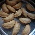 Garima Jain 's cooksnap of when they made Diwali special gujiya.