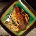 Cooksnap của Thao Doan khi họ làm theo món Nấm & Cá hồi Spaghetti