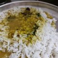 Rajni का कुकस्नैप जब उन्होंने अरहर की दाल और चावल (arhar ki dal aur chawal recipe in Hindi) बनाया था।