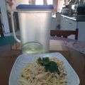 Cooksnap dari Njoo Lindawati untuk resep Spaghetti Aglio Olio Ayam