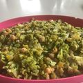 El cooksnap de Montserrat Andrade cuando hizo Ensalada de garbanzos con brócoli.