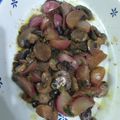 El cooksnap de Ali M cuando hizo Rabanitos.