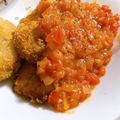 虎百氷's cooksnap of when they made 豚カツアレンジ☆トマトソースのチーズかつ.