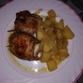 El cooksnap de Tere cuando hizo Muslos de pollo deshuesado rellenos al horno.