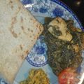 Bushra Mazhar's cooksnap of when they made Palak ghost.