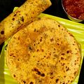 Neelima Mishra 's cooksnap of when they made Methi thepla.