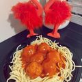 Judit Csernel Cooksnap-ja, amikor elkészítette a(z) Mini húsgombócos bolognai spagetti receptet.