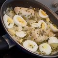 El cooksnap de Tamy Jimenez cuando hizo Merluza con huevo espárragos y guisantes.
