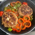Cooksnap από Μαρία στη συνταγή Μπιφτέκια στον ατμό με χρωματιστές πιπεριές