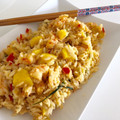 El cooksnap de Irene-Guirao cuando hizo Arroz de jazmín con piña y langostinos.