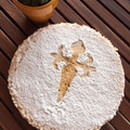 El cooksnap de Irene-Guirao cuando hizo Tarta de Santiago.