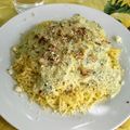 El cooksnap de Roberto Sosa cuando hizo Pasta con salsa de albahaca.