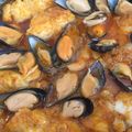El cooksnap de Juan Rodríguez Sanchez cuando hizo Rape a la marinera con mejillones.