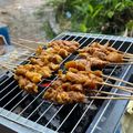 Cooksnap Waliyuddin semasa beliau membuat Sate Perut Lembu.