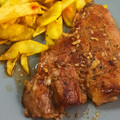 El cooksnap de Manuela Sánchez cuando hizo Secreto de cerdo al horno.