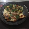 El cooksnap de Flavio Mattos cuando hizo Pollo con salsa de verdeo.