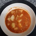 El cooksnap de Mónica Glz cuando hizo Sopa de papas.