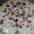Poonam Navneet Varshney's cooksnap of when they made Fruit Custard.