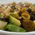El cooksnap de lusalcidos cuando hizo Ensalada de garbanzos con aguacate, naranja y bimi.