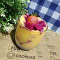 Cooksnap dari dewialwie untuk resep Jus Mangga Buah Naga/ Mango & Dragonfruit Smoothie