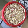 El cooksnap de conxi cuando hizo Pastel de pollo, jamón y queso.
