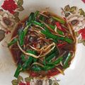 Cooksnap ohmydib semasa beliau membuat Taugeh Kucai Masak Sos Tiram.