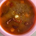 El cooksnap de Laura Ligero Baldomero cuando hizo Estofado de Lentejas con Chorizo Asturiano y Morcilla.
