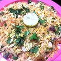 Geeta Khurana's cooksnap of when they made Murmure pulav.