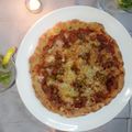 Sadia Alvi's cooksnap of when they made Chicken pizza.