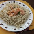 El cooksnap de Laurentino Jimenez cuando hizo Spaghetti con salsa de mariscos.